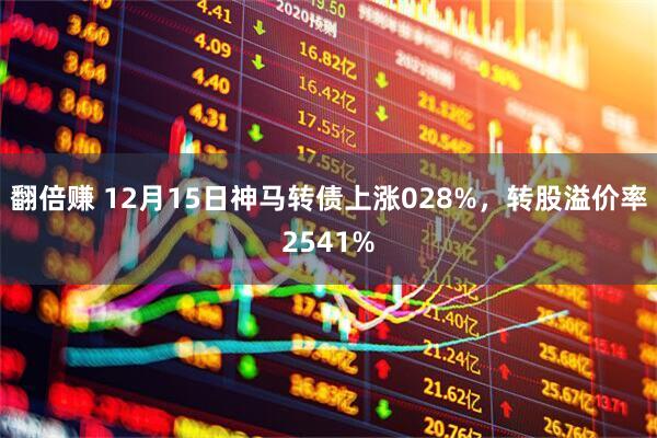 翻倍赚 12月15日神马转债上涨028%，转股溢价率2541%